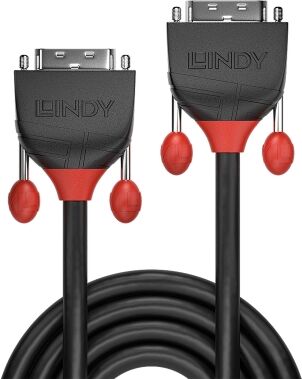 Lindy 36258 DVI-D Single Link Kabel, 5.0m, Black Line