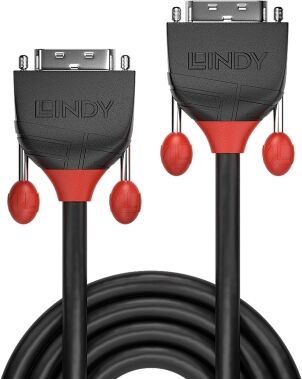 Lindy 36262 DVI-I Single Link Kabel, 3.0m, Black Line