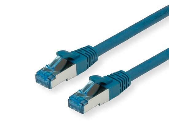 Value CAT6A-Netzwerkkabel, S/FTP, 10m, blau