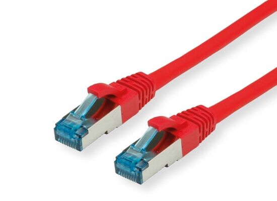 Value CAT6A-Netzwerkkabel, S/FTP, 10m, rot