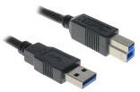 Inline 35318Z - USB3 Kabel A an B - 3m