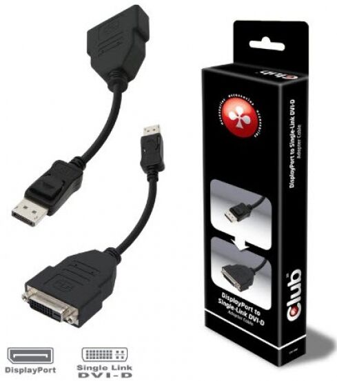 Club 3D DisplayPort zu DVI-D 18+1 Adapter