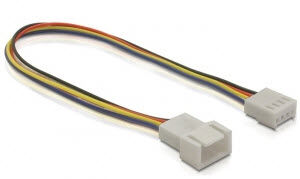 DeLock 82429 - Kabel Lüfteranschluss 4pin Stecker-Buchse - 20cm