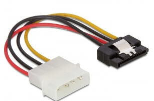 DeLock 60120 - Kabel Power SATA HDD > 4pin Stecker mit Metall Clip - gerade