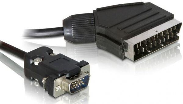 DeLock 65028 - Scart zu VGA Adapterkabel - 2m