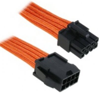BitFenix 8-Pin EPS12V Verlängerung 45cm - sleeved orange/black