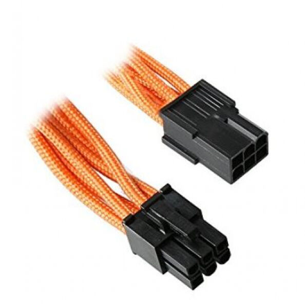 BitFenix 6-Pin PCIe Verlängerung 45cm - sleeved orange/black