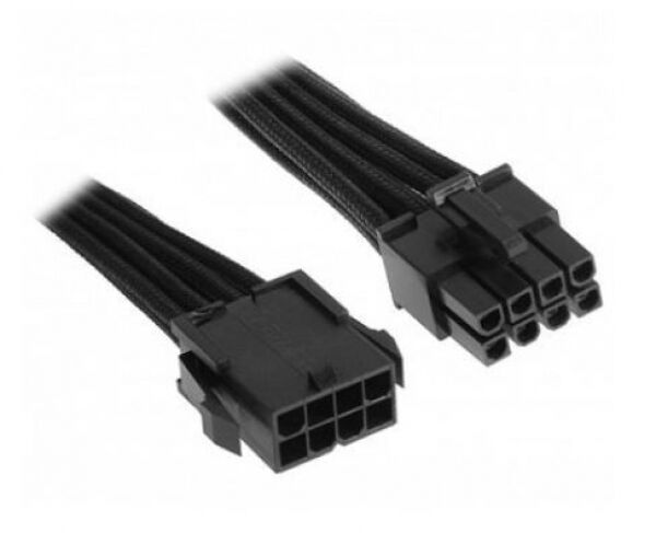 BitFenix 8-Pin PCIe Verlängerung 45cm - sleeved black/black
