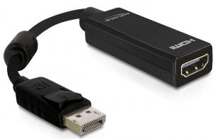 DeLock 61849 - Adapter Displayport Stecker > HDMI Buchse