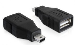 DeLock 65277 - Adapter USB 2.0-A Buchse > mini USB Stecker