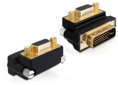 DeLock 65261 - Adapter VGA Buchse > DVI 24+5 Pin Stecker 270 Grad gewinkelt