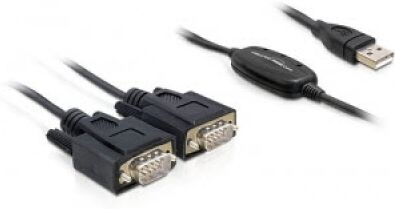 DeLock 61886 - Adapter USB 2.0 > 2 x Seriell