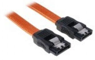 BitFenix SATA 3 Kabel 30cm - sleeved orange/black