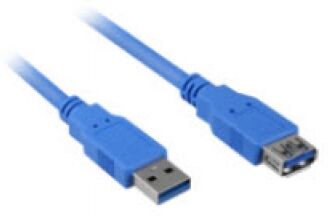 Sharkoon USB3 Verlängerung - Blau - 3m