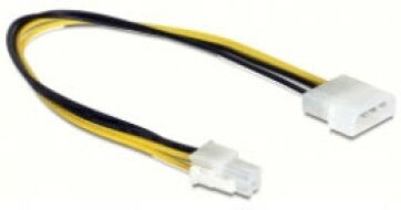 DeLock 65611 - Kabel P4 Stecker > Molex 4pin Stecker 30cm