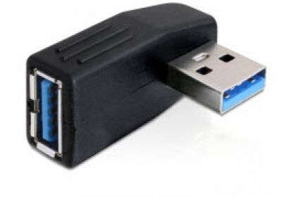 DeLock 65341 - Adapter USB 3.0 Stecker-Buchse gewinkelt 90 Grad horizontal