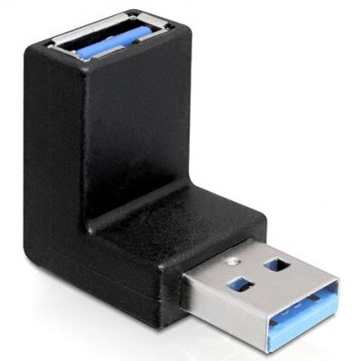 DeLock 65339 - Adapter USB 3.0 Stecker-Buchse gewinkelt 90 Grad vertikal