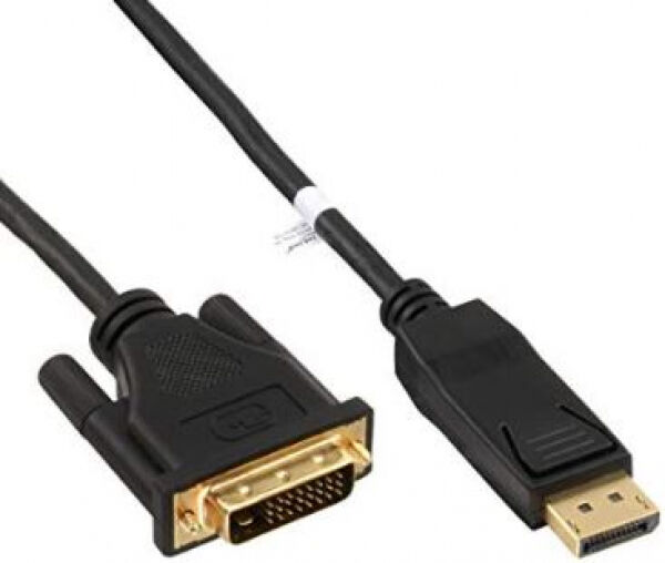 InLine DisplayPort zu DVI Konverter Kabel 2m - schwarz