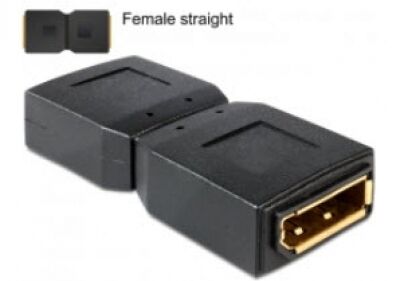 DeLock 65374 - Adapter Displayport Buchse > Displayport Buchse Gender Changer