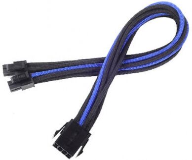 Silverstone ssT-PP07-EPS8BA - 1 x 8pin to EPS12V 8pin(4+4) connector - Black/Blue