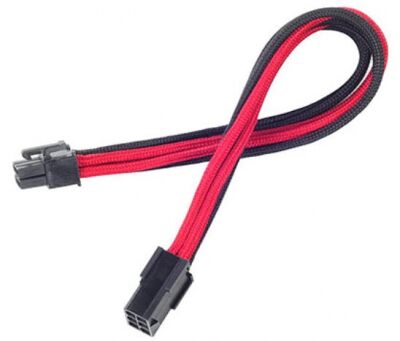 Silverstone ssT-PP07-IDE6BR - 1 x 6pin to PCI-E 6pin connector - Black/Rot