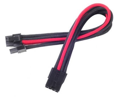 Silverstone ssT-PP07-PCIBR - 1 x 8pin to PCI-E 8pin(6+2) connector - Black/Red