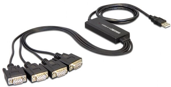 DeLock 61887 - Adapter USB 2.0 > 4 x Seriell