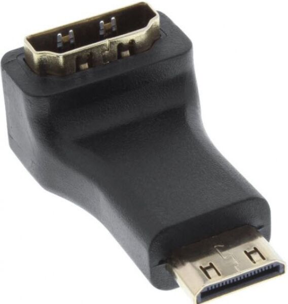 InLine HDMI Adapter - A auf Mini HDMI C - gewinkelt