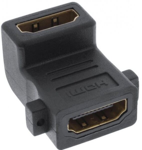 InLine HDMI Adapter flexibel - HDMI A Buchse/Buchse - gewinkelt