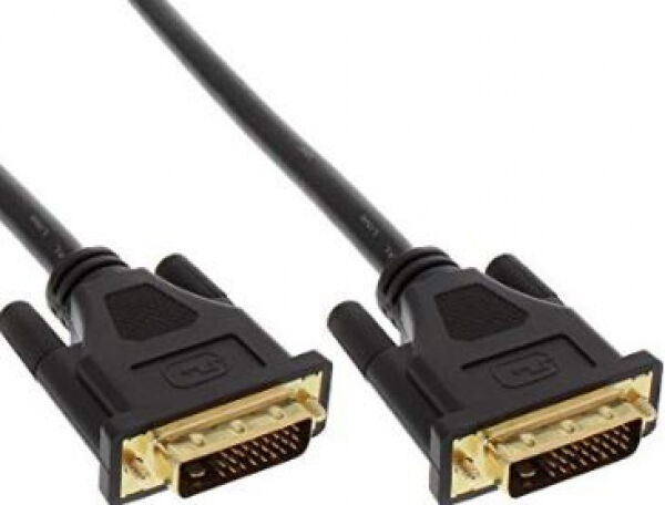 InLine 17772P - DVI-D Anschlusskabel Premium, digital 24+1 Stecker / Stecker, Dual Link, 2m