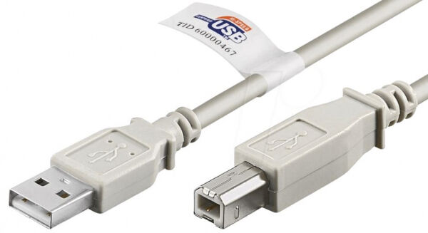 goobay USB2.0 St.A-St.B 5,0m - UL Zertifiziert