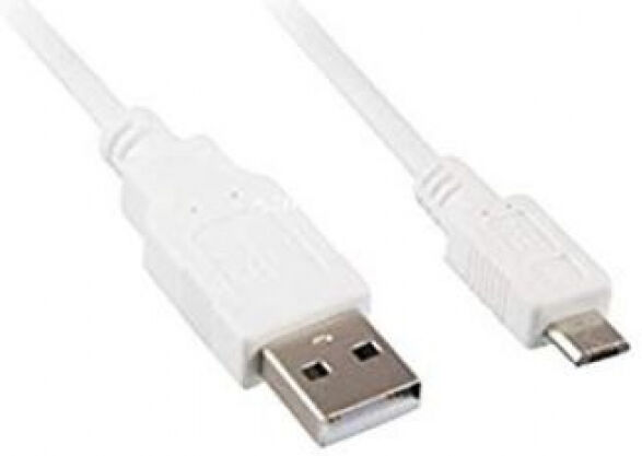 Sharkoon USB2.0 A-B Micro Weiss 2,0m