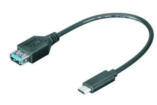 M-Cab Mcab 7001305 - Adapterkabel USB3.1 C Stecker zu A USB3 Buchse - 20cm
