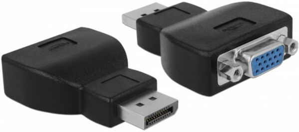 DeLock 65567 - Adapter Displayport 1.2 Stecker > VGA Buchse schwarz