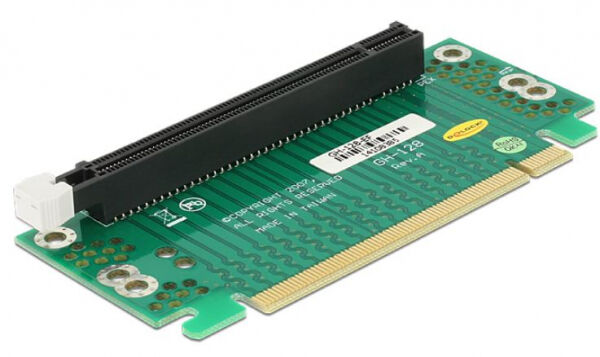 Delock 41914 - Riser Karte PCI Express x16 gewinkelt 90 Grad rechts gerichtet für HTPC