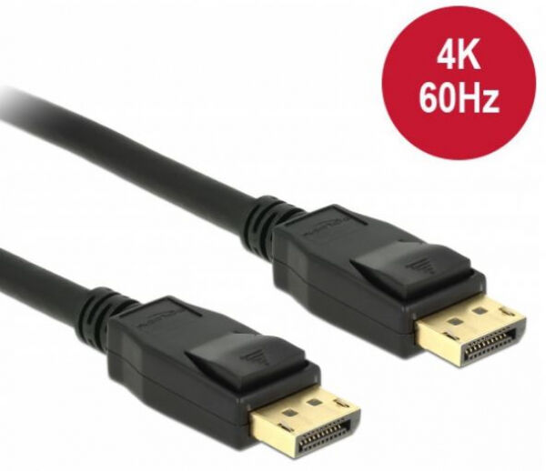 DeLock 83807 - Displayport Kabel DP -> DP St/St 3.00m schwarz 4K