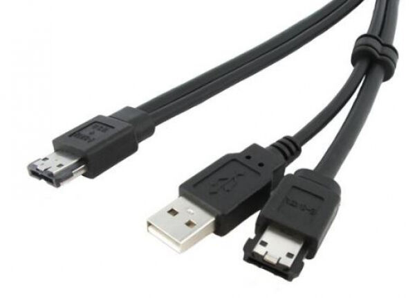 StarTech.com StarTech ESATAUSBMM3 - eSATA und USB A auf Power eSATA Kabel - St/St - 91cm