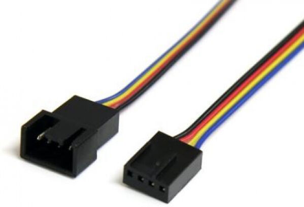 StarTech.com StarTech FAN4EXT12 - 4 Pin Molex Lüfter Verlängerungskabel - St/Bu - 30cm