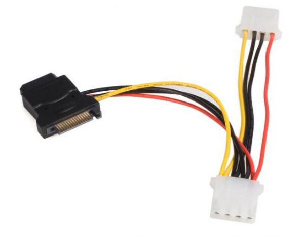 StarTech.com StarTech LP4SATAFM2L - SATA auf LP4 Stromadapter mit 2 zusätzlichen LP4