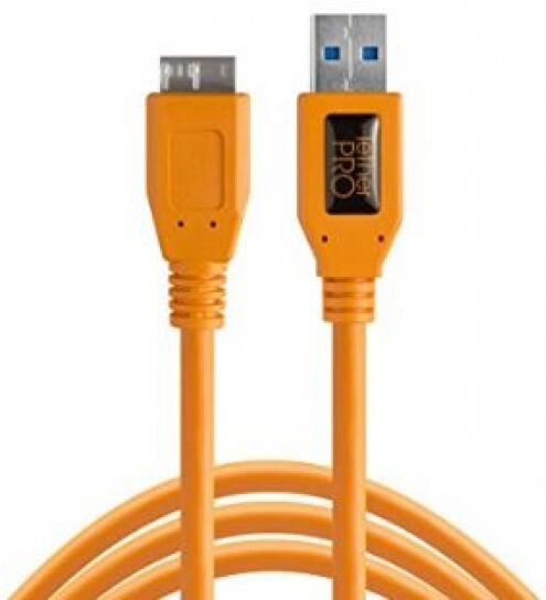 Divers Tether Tools TetherPro USB 3.0 A/Micro B 4,6m orange