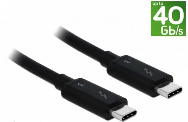 Delock 84844 - Thunderbolt-Kabel3 Delock USB C -> USB C St/St 0.50m schwarz