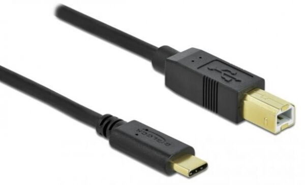 Delock 83328 - Kabel USB Type-C 2.0 Stecker > USB 2.0 Typ-B Stecker 0.5m