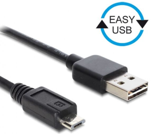 DeLock 85156 - Kabel EASY-USB 2.0 Typ-A Stecker > USB 2.0 Typ Micro-B Stecker 50 cm