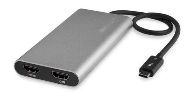 StarTech.com StarTech TB32HD24K60 - Thunderbolt 3 auf Dual HDMI Adapter - 4K 60hz - Mac und Windows kompatibel