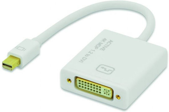 Ednet 84518 - Adapterkabel miniDisplayport zu DVI (24+5) St/Bu - aktiver Converter - 0.20m