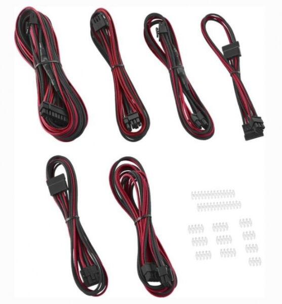 Cablemod C-Series ModFlex Essentials Cable Kit für Corsair RMi / RMx - Schwarz/Rot