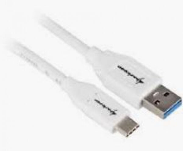 Sharkoon USB3.1 (Gen2) Kabel Stecker A -> C Weiss - 0.5m