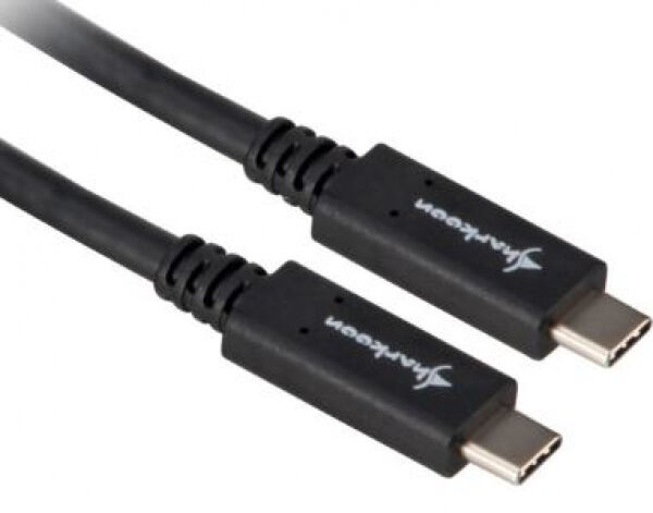 Sharkoon USB3.1 (Gen2) Kabel Stecker C -> C Schwarz - 0.5m