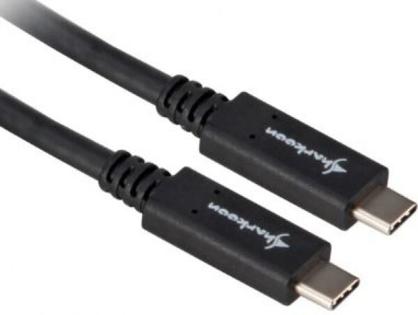 Sharkoon USB3.1 (Gen2) Kabel Stecker C -> C Schwarz - 1m