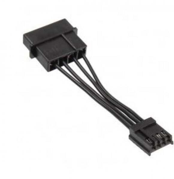 Kolink Adapter-Stromkabel von 4-Pol-Molex auf Floppy - schwarz - 5cm